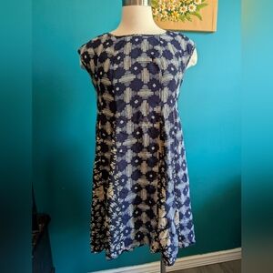 Maeve Anthropologie Indiga Swing Dress Corset Back Lace Up Size Small